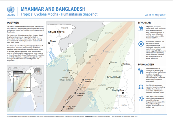 Infographic: OCHA 15 May 2023