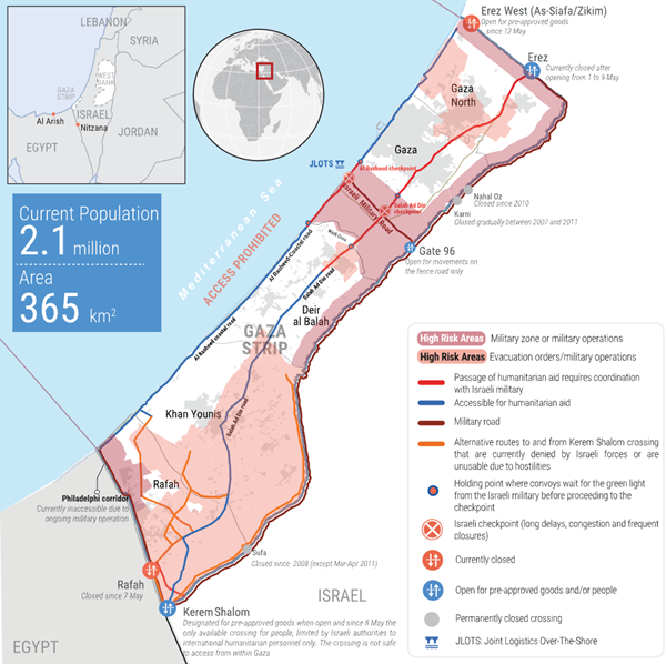 Source: OCHA reported impact snapshot – Gaza Strip (August 7, 2024)