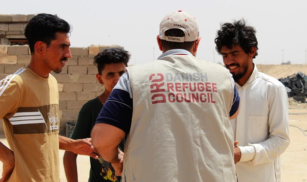 DRC Mine Action Team conducts risk education activities in Basra, June 2022.